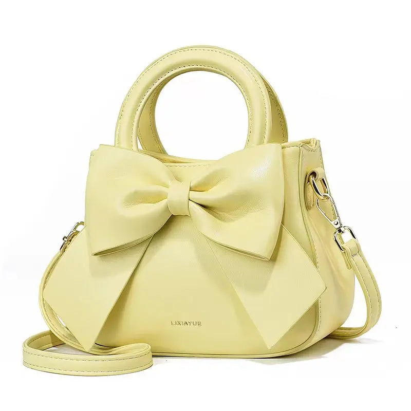 Exquisite Bow Crossbody Bag bag Finer Living Life Yellow 22x9x17cm 