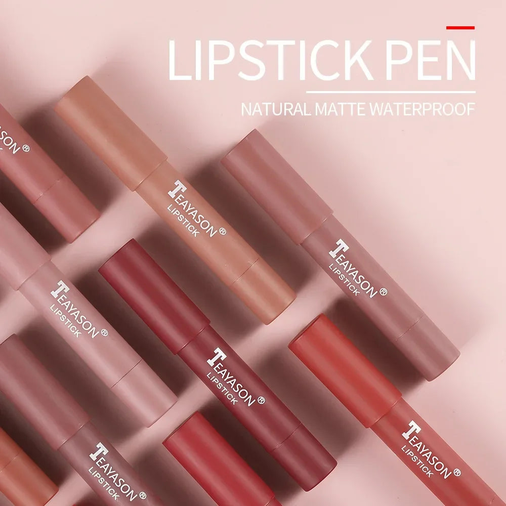 QIBEST Velvet Trio: Matte Lipstick Pen Set Lipstick Finer Living Life   