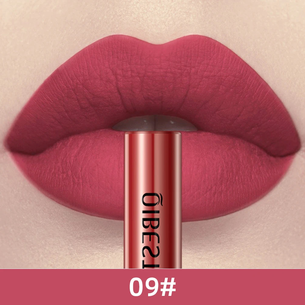 QIBEST Everlasting Velvet Matte Lipstick Lipstick Finer Living Life 09  