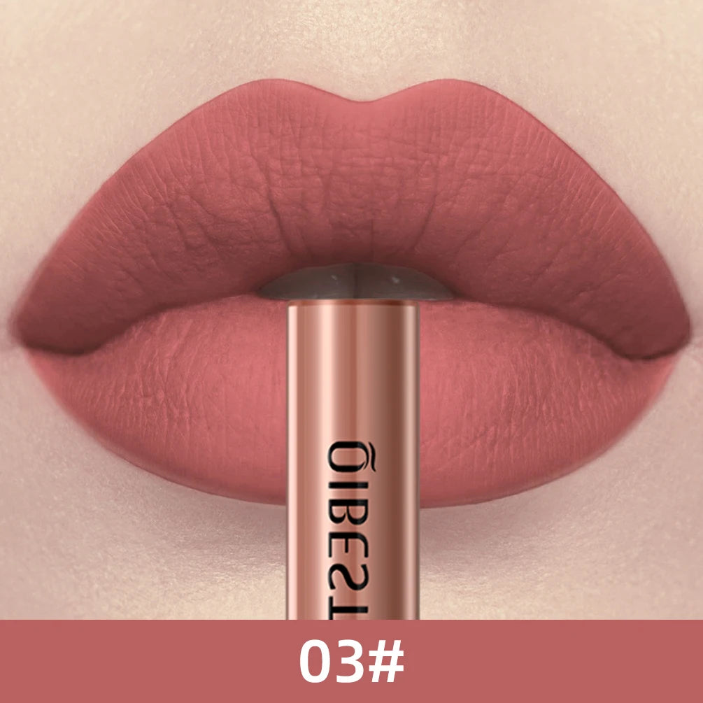 QIBEST Everlasting Velvet Matte Lipstick Lipstick Finer Living Life 03  