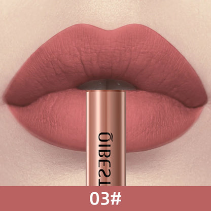 QIBEST Everlasting Velvet Matte Lipstick Lipstick Finer Living Life 03  