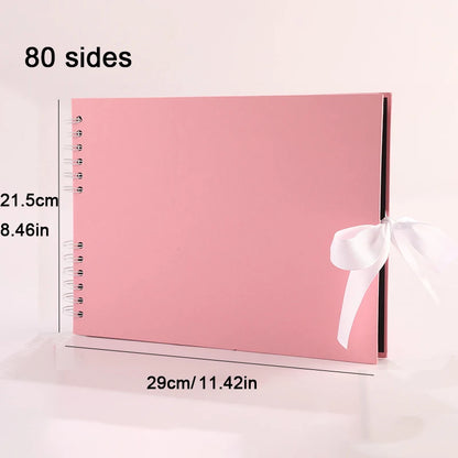 DIY Craft Photo Album - Black Pages Memory Book Scrap Book Finer Living Life pink 80sides United States 