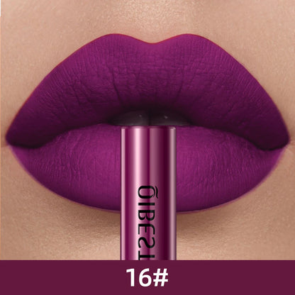 QIBEST Everlasting Velvet Matte Lipstick Lipstick Finer Living Life 16  