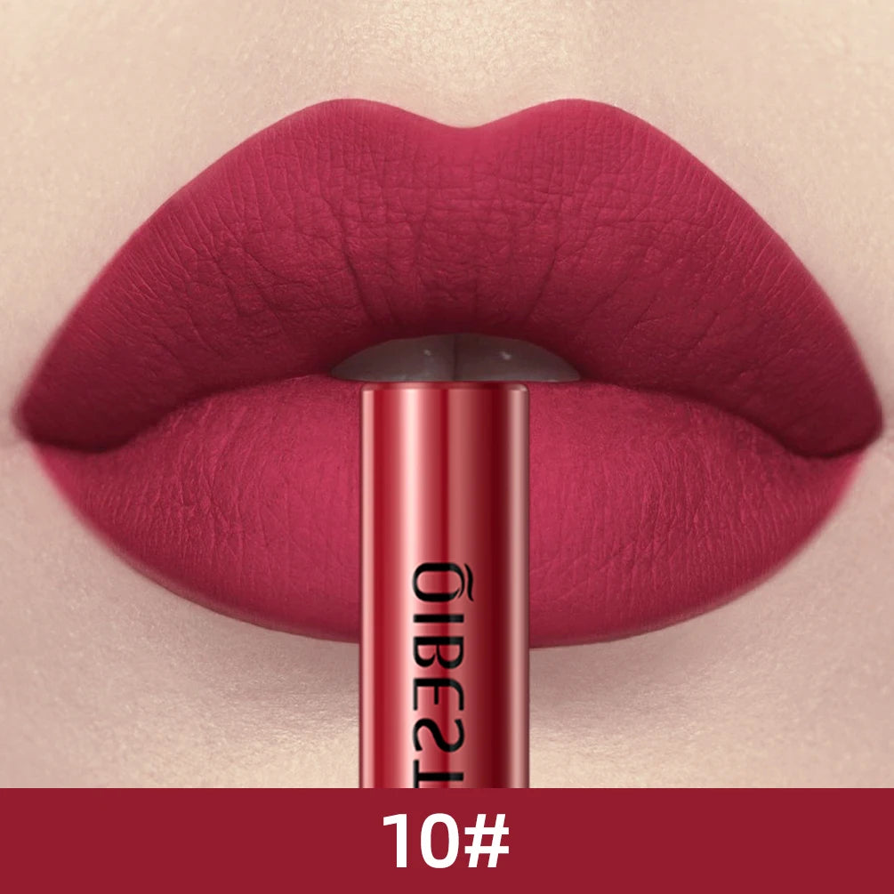 QIBEST Everlasting Velvet Matte Lipstick Lipstick Finer Living Life 10  