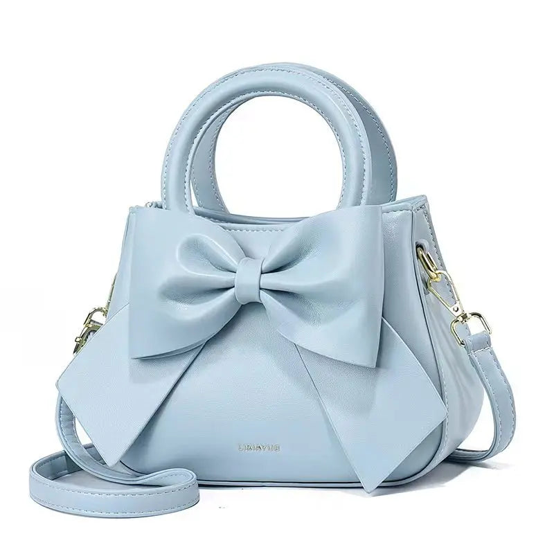 Exquisite Bow Crossbody Bag bag Finer Living Life Blue 22x9x17cm 