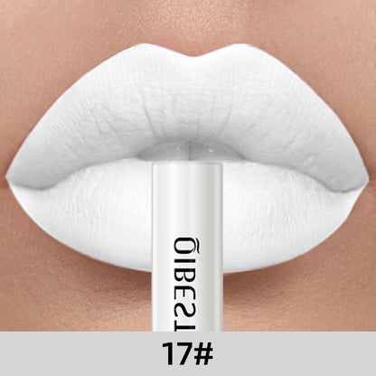 QIBEST Everlasting Velvet Matte Lipstick Lipstick Finer Living Life 17  