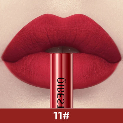 QIBEST Everlasting Velvet Matte Lipstick Lipstick Finer Living Life 11  