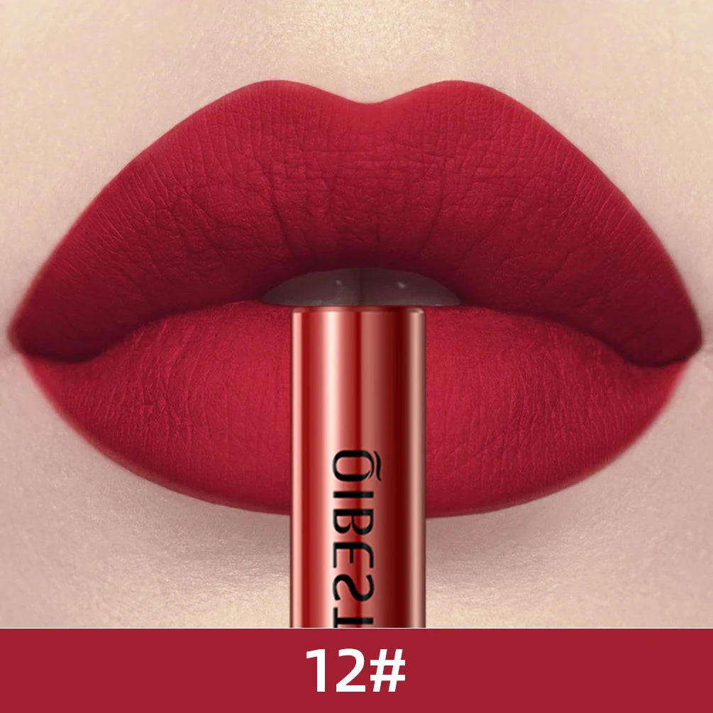 QIBEST Everlasting Velvet Matte Lipstick Lipstick Finer Living Life 12  