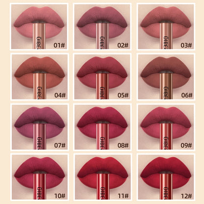 QIBEST Everlasting Velvet Matte Lipstick Lipstick Finer Living Life   