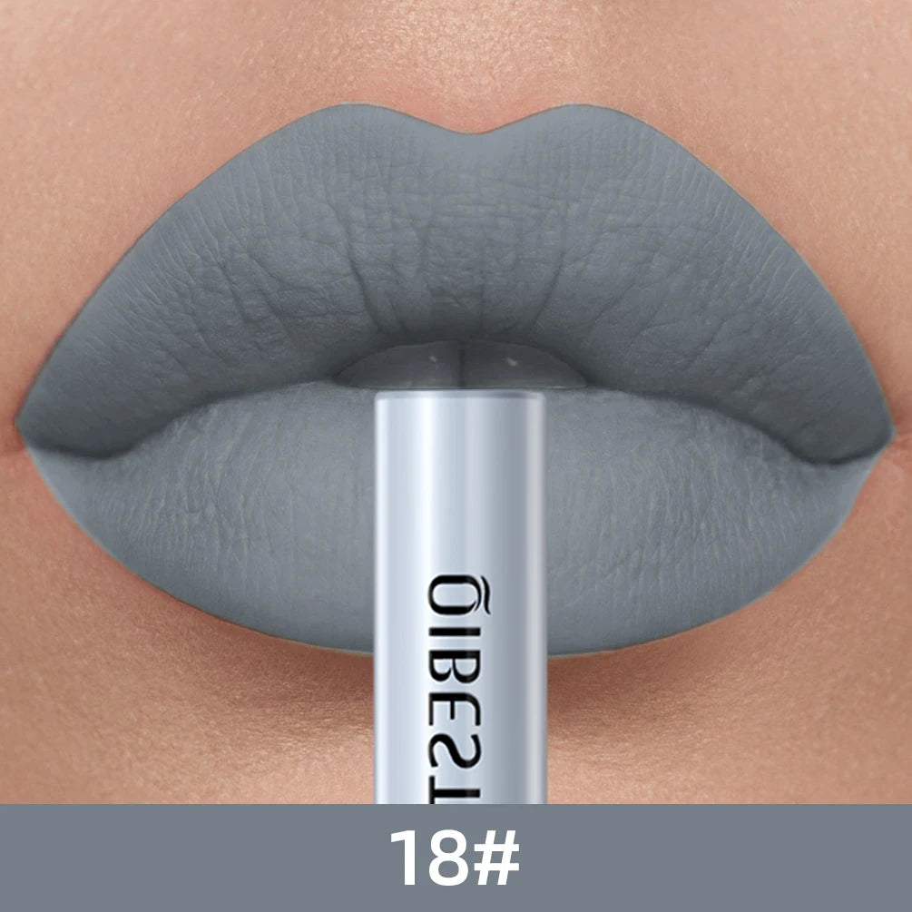 QIBEST Everlasting Velvet Matte Lipstick Lipstick Finer Living Life 18  