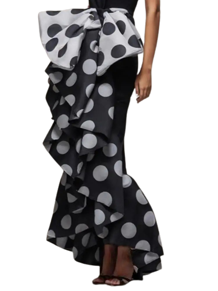 Victoria Polka Dot Pleated Dress  Finer Living Life   