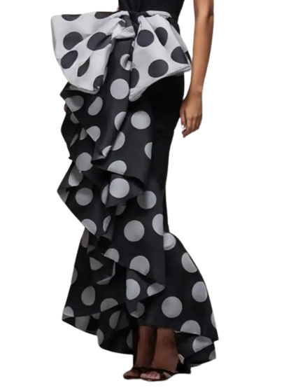 Victoria Polka Dot Pleated Dress  Finer Living Life   