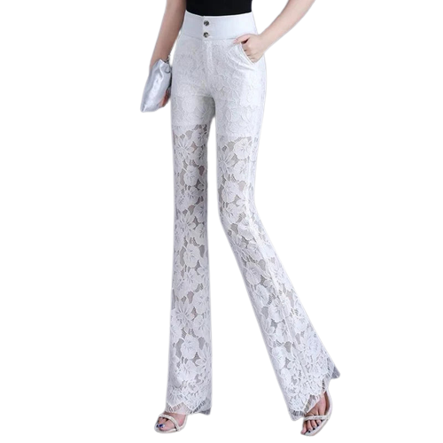 Luna Lace Patchwork Flare Pants Pants Finer Living Life   